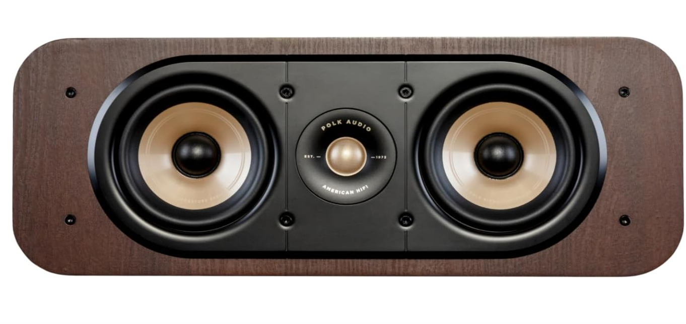 Polk Signature Elite ES30 Center Channel Speaker, Home Theater Speakers, Hi-Res Audio Certified, Dolby Atmos & DTS:X Compatible, 1" Tweeter &... 