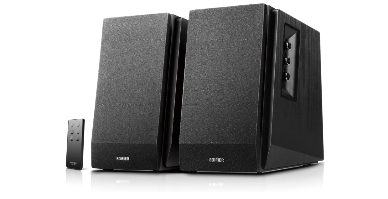 Edifier R1700BT Bluetooth Bookshelf Speaker - Active Near-Field Studio Monitors - Powered Speakers 2.0 Setup Wooden Enclosure 66w RMS (Black)

