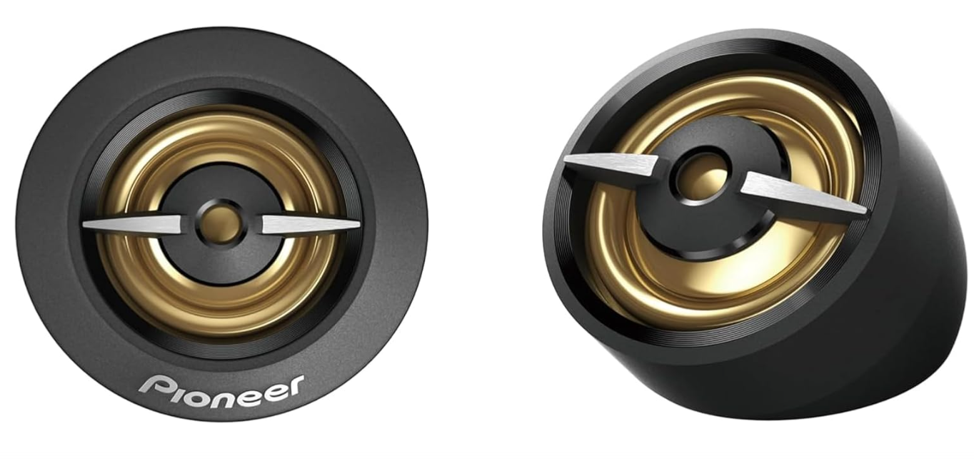 PIONEER A-Series Plus TS-A301TW 20 mm (0.75”) Tweeters (Pair) – 450W Max, Crisp High-Frequency Detail, Easy Add-On for Clarity 