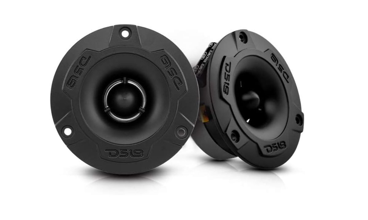 DS18 PRO-TWX1/BK 3.8" Aluminum Super Bullet Tweeter, 240W Max, 1" Aluminum 4-Ohms Voice Coil, Built in Crossover - PRO Tweeters are The Best in The... 