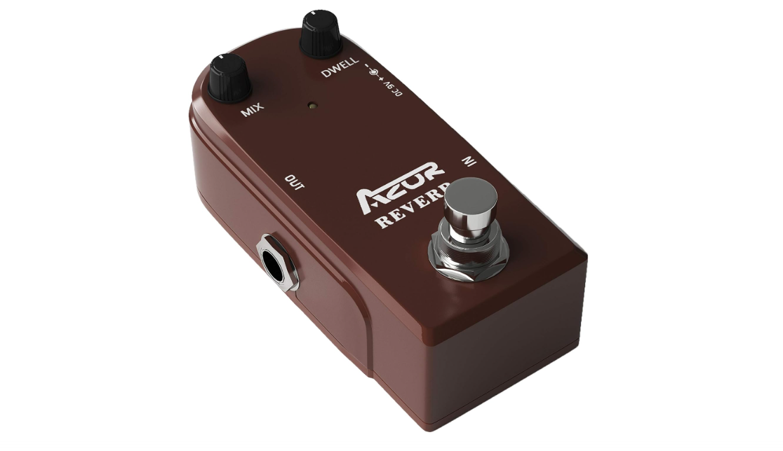 AZOR AP311 Spring Reverb Guitar Effect Pedal with True Bypass Aluminium alloy case
