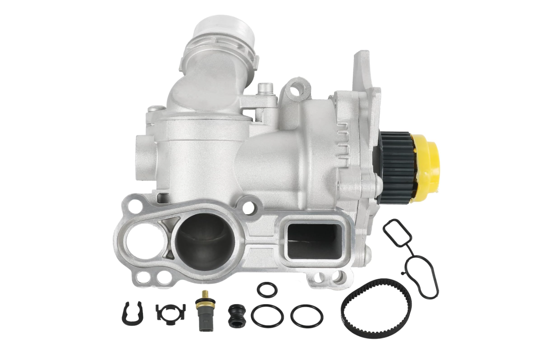 Water Pump Compatible with 2008-2016 Audi A3 A4 A5 A6 Q3 Q5 TT VW Tiguan Jetta Golf GTI Eos Beetle CC 2.0L 2.0T Replaces# 06H121026AB 06H121026AE...
