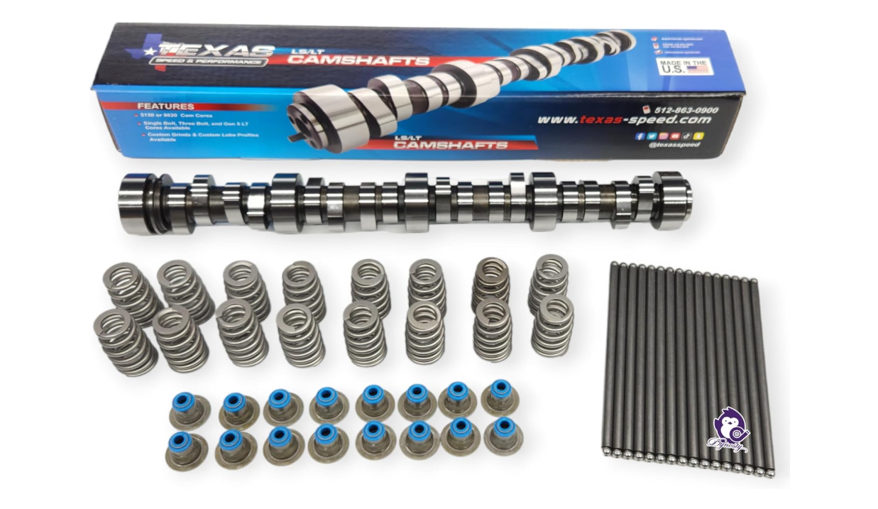Texas Speed TSP Stage 2 Low Lift Truck Cam Kit with Springs Seals Pushrods LS Camshaft 4.8 5.3 6.0 6.2 Vortec 1999-2013
