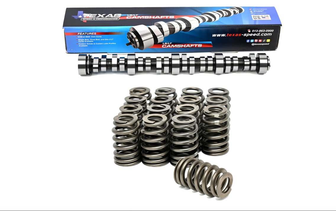 Texas Speed TSP Stage 3 Low Lift Camshaft Vortec Truck 3 Bolt Cam 4.8 5.3 6.0 Includes Cam & Beehive Springs (Camshaft and Springs Only)
