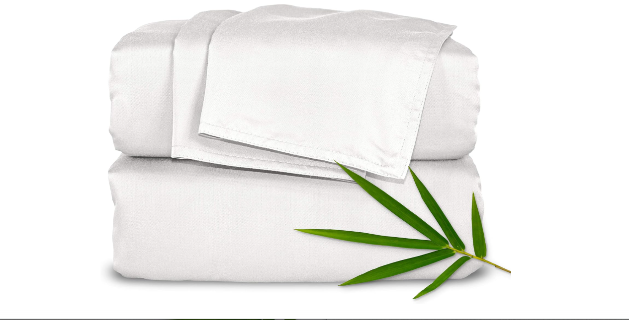 King Sheets by Pure Bamboo, Genuine 100% Organic Viscose Derived from Bamboo Bed Sheet Set, Soft & Cooling, Double Stitching, 2 Year Quality Promise...
