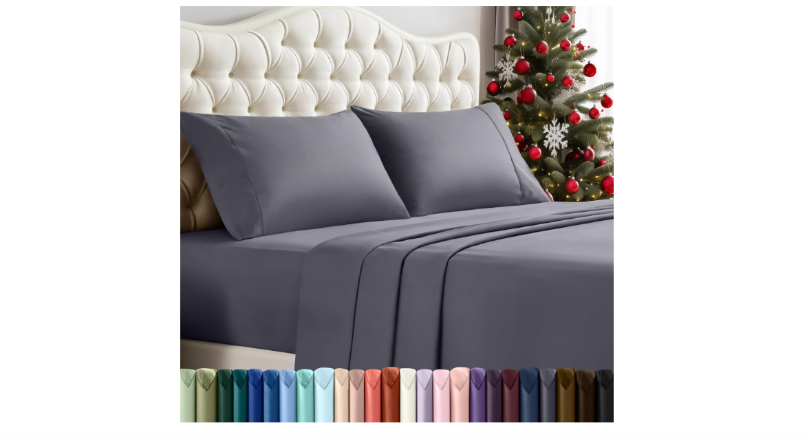 Utopia Bedding Queen Sheet Set – 4 Piece Bed Sheets for Queen Size Bed, Soft and Breathable Microfiber, Includes 1 Fitted Sheet, 1 Flat Sheet and 2...
