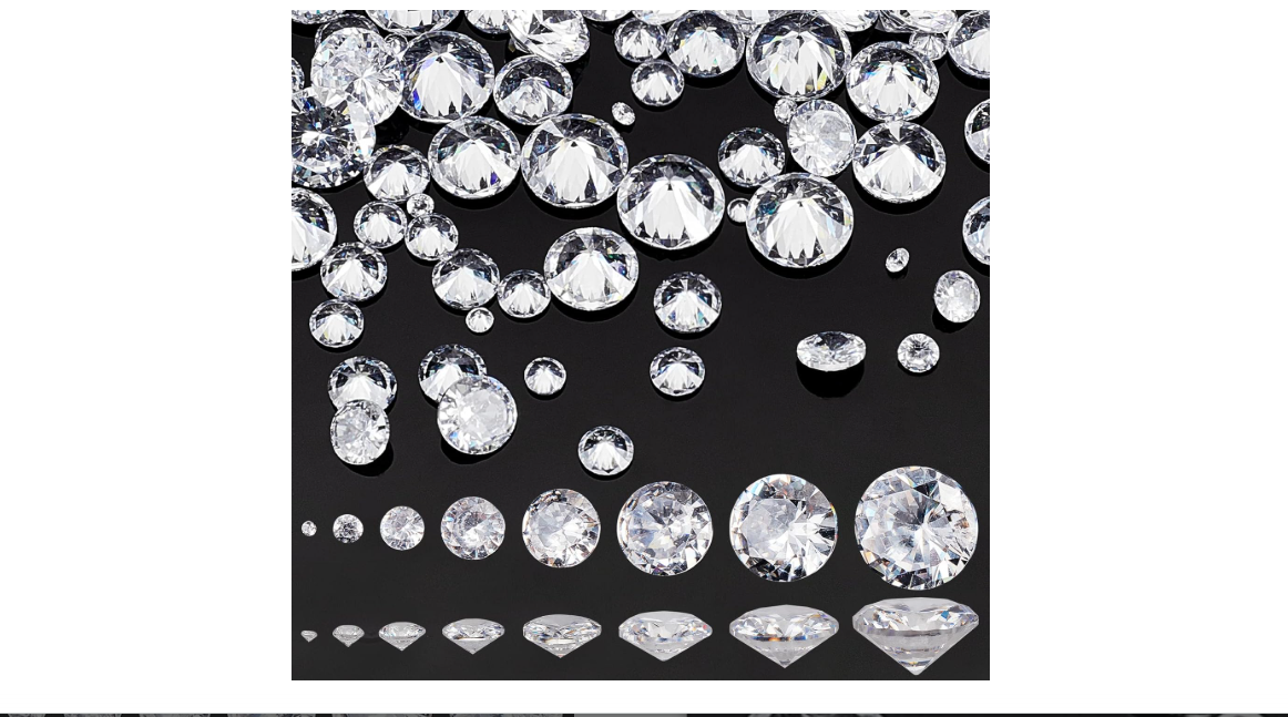 PH PandaHall Clear Cubic Zirconia, 160Pcs 8 Sizes CZ Stones Faceted Pointed Back Cabochons Diamond Small Loose Stone Beads for Nail Art Craft Earring Ring...
