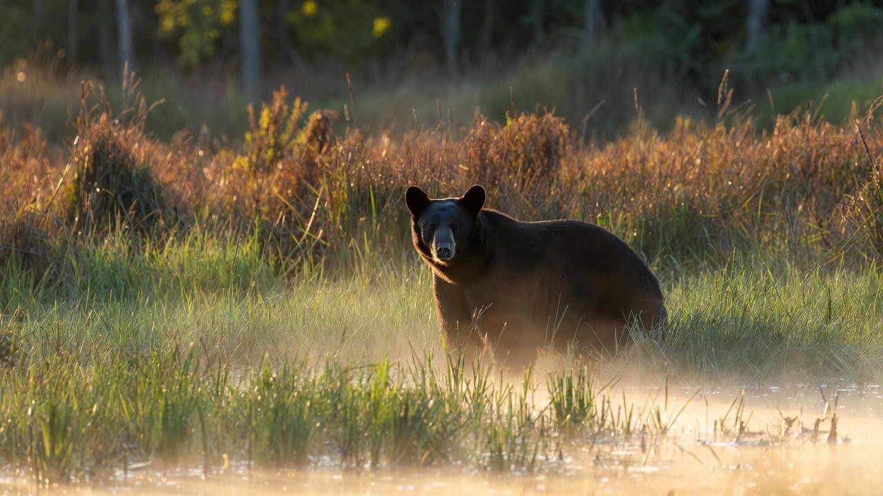 Black bear in Braddock Bay Greece NY referencing The Winter’s Tale stage direction