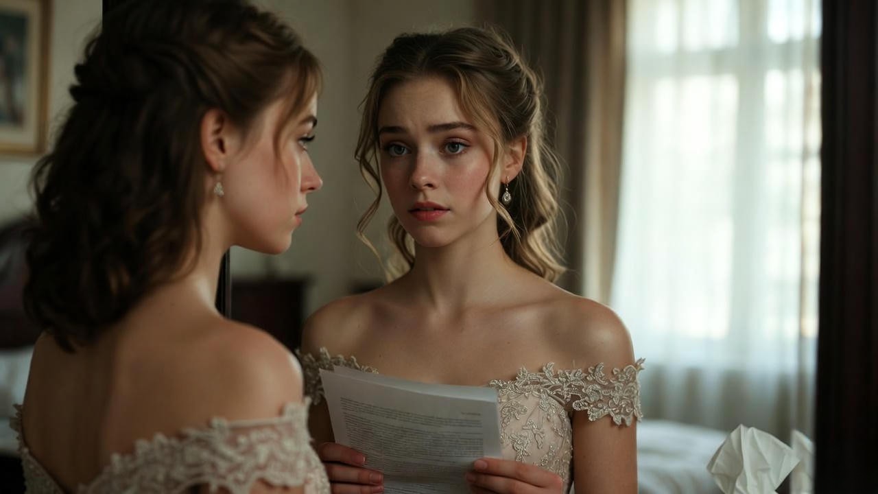 Maid of honor practicing emotional sister speech in mirror – delivery tips for wedding speeches