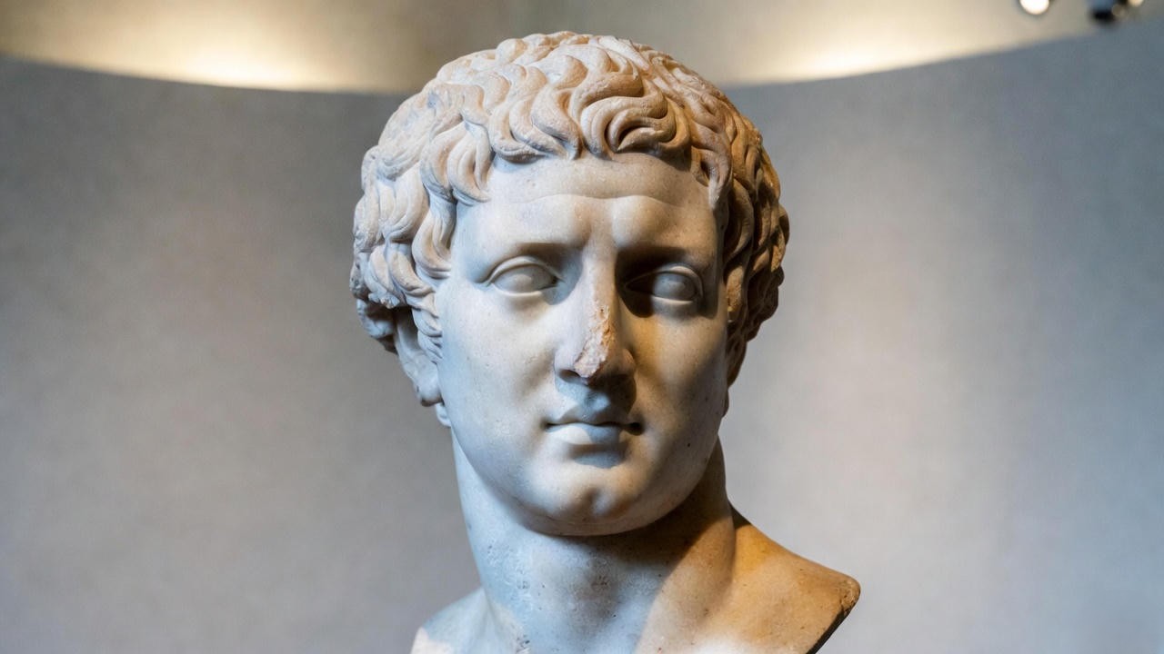 Chiaramonti bust of Julius Caesar, Vatican Museums authentic Roman portrait