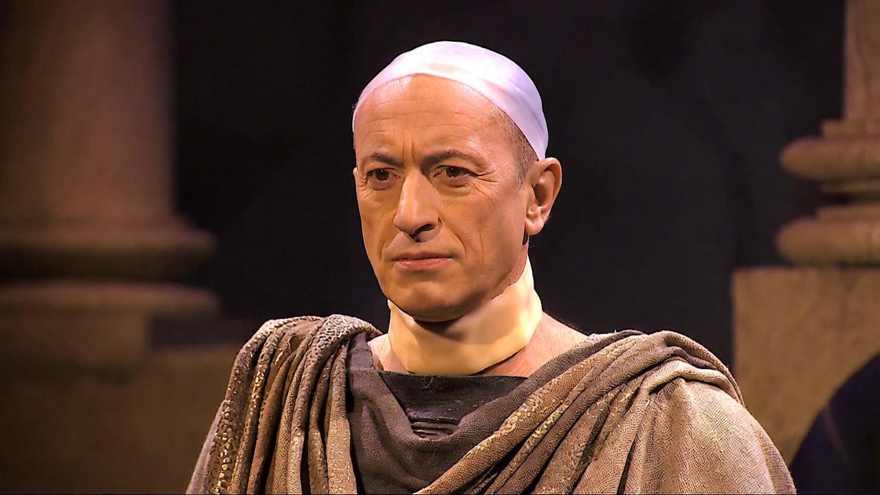 Royal Shakespeare Company Julius Caesar with historically accurate Tusculum-based makeup