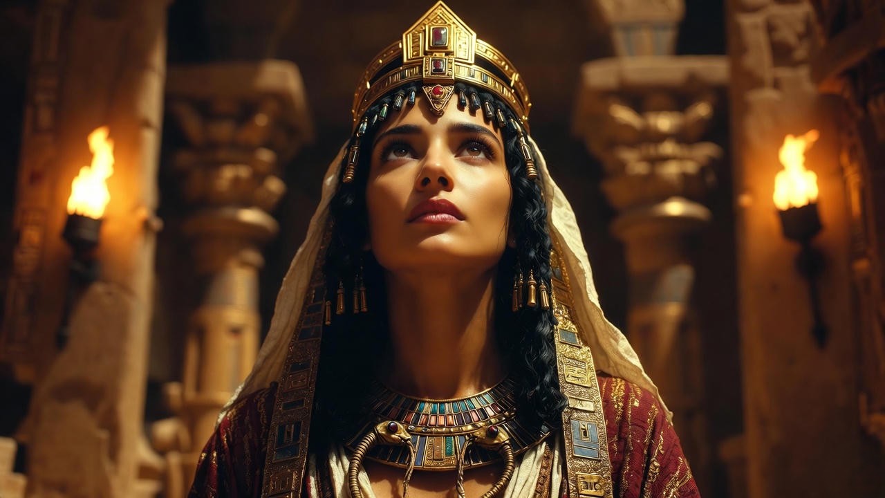 Cleopatra’s transcendent death scene with asps – “I am fire and air” moment from Act 5 of Antony and Cleopatra