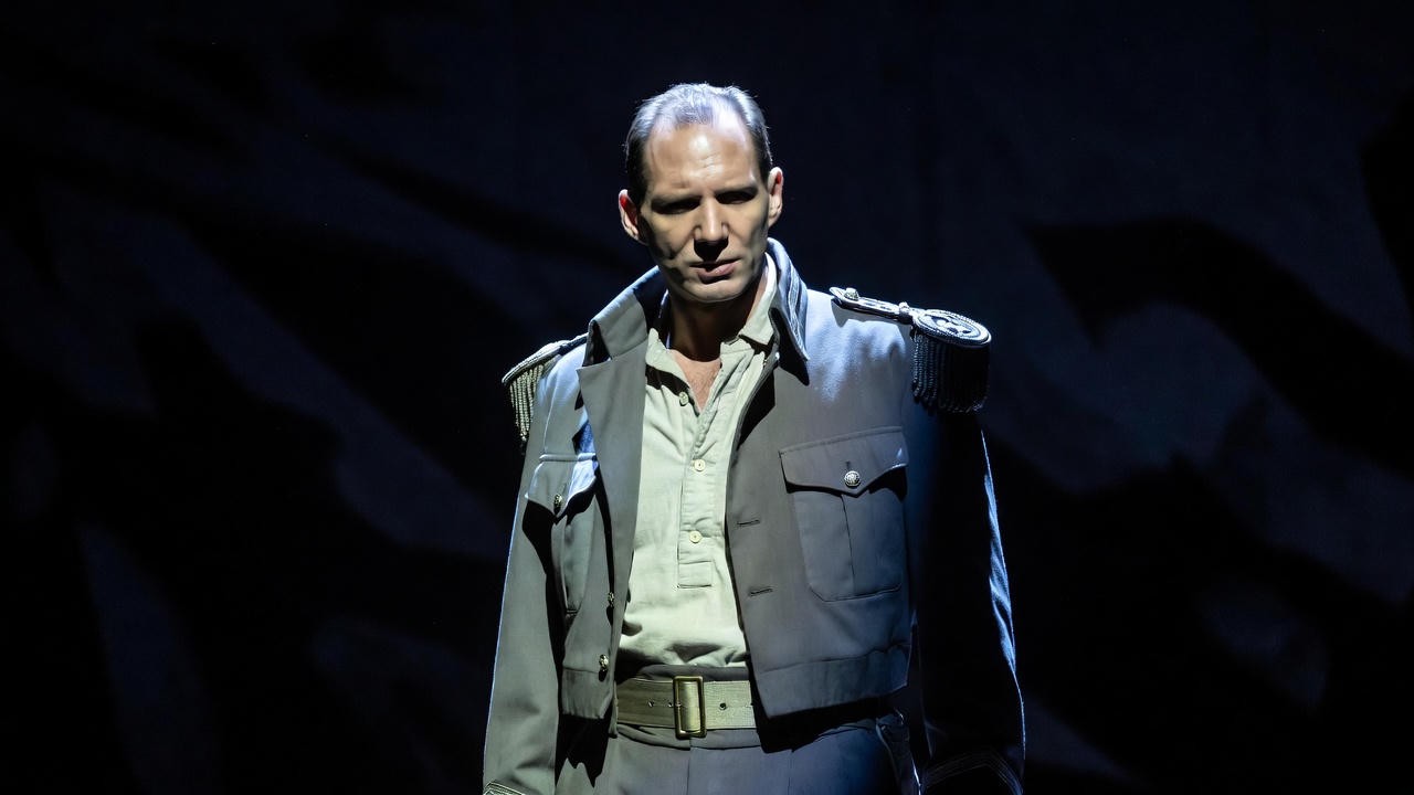 Ralph Fiennes as Mark Antony in National Theatre Live Antony & Cleopatra 2018 production