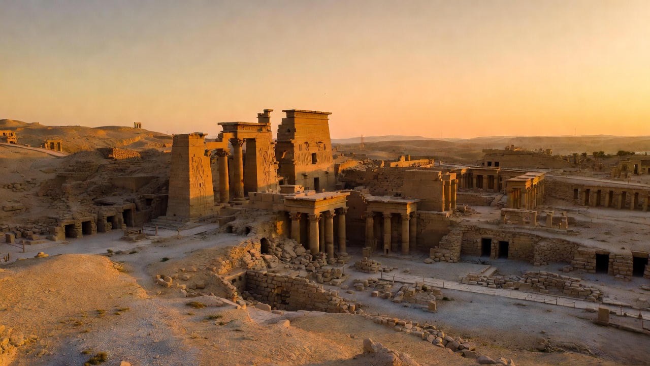 Taposiris Magna temple in Egypt, leading site in the search for Cleopatra and Antony tomb.