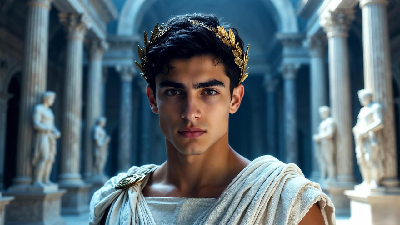 Octavian Caesar portrait representing cold ambition in Shakespeare's Antony and Cleopatra