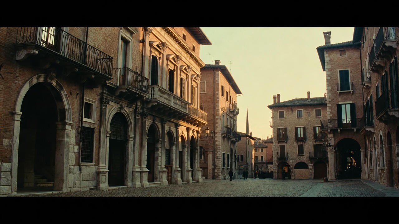 Ancient Verona Renaissance street scene illustrating the historical setting of Shakespeare's Romeo and Juliet