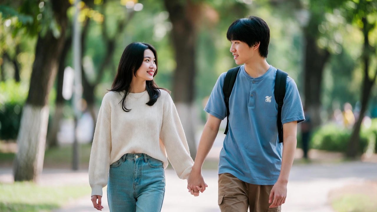 Young teen couple holding hands representing consensual relationships protected by Romeo and Juliet laws