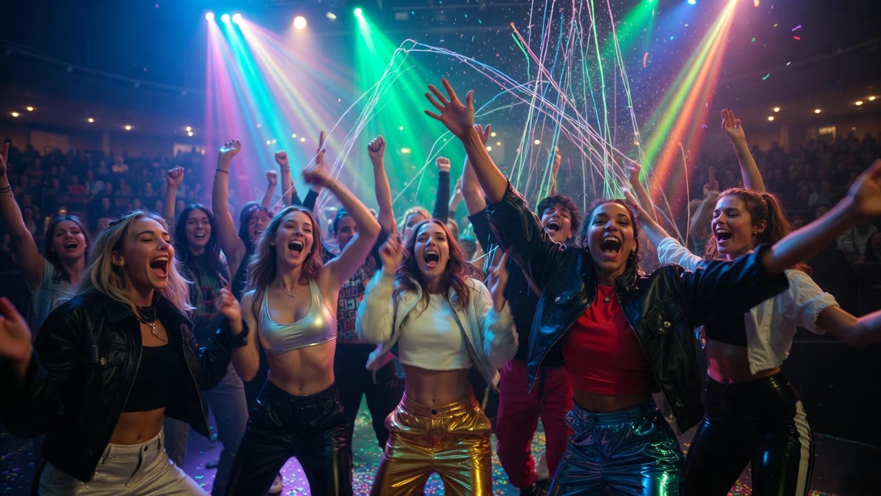 Opening Capulet party rave scene with full cast – Sam Gold’s 2024 Romeo and Juliet Broadway revival