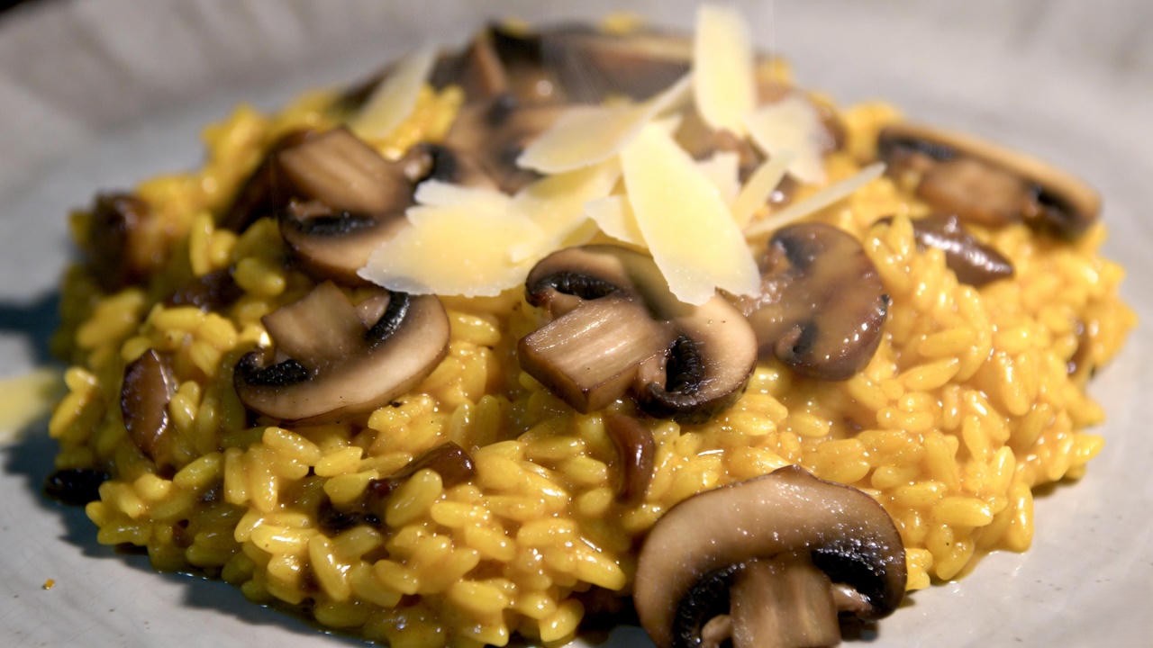 Juliet’s saffron risotto at Romeo and Juliet Restaurant on Sheridan Drive