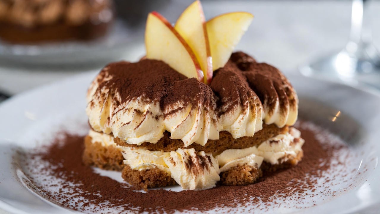 Poison Apple tiramisu dessert at Romeo and Juliet Restaurant Buffalo