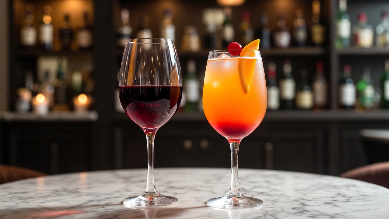 Wine and cocktail pairings at Romeo and Juliet Restaurant Sheridan Drive