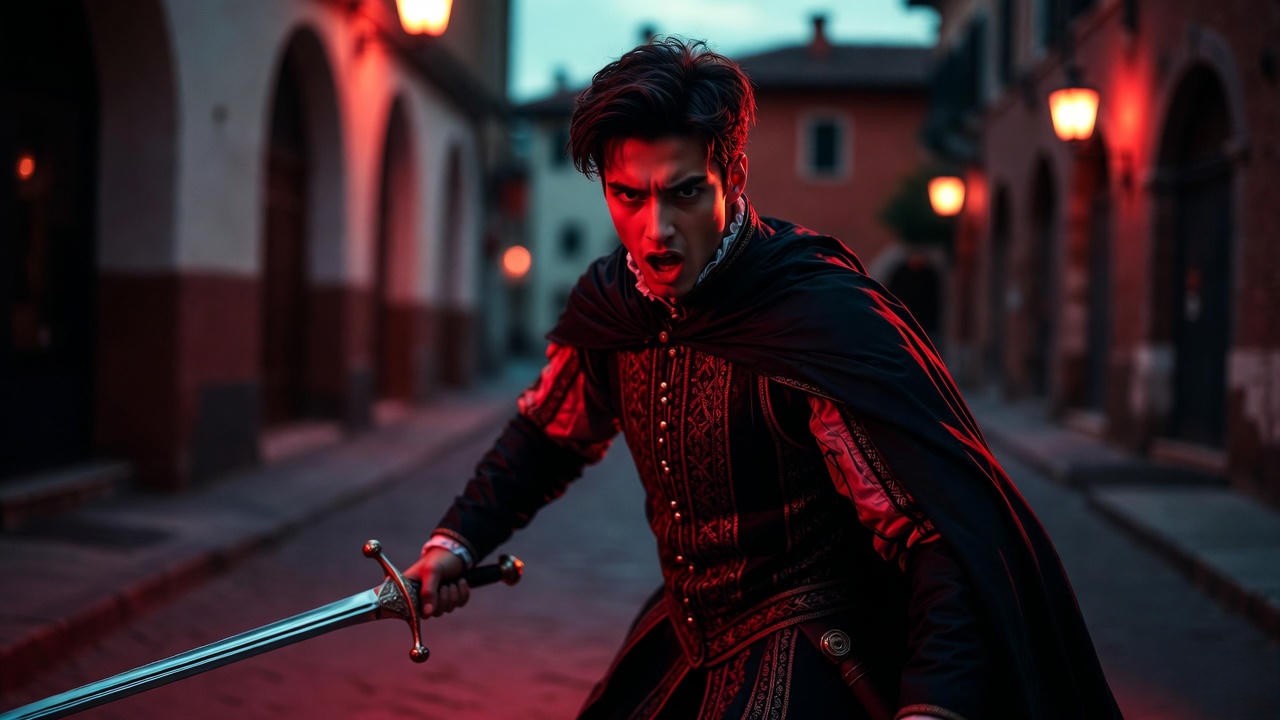 Tybalt as the aggressive Prince of Cats, embodying hatred and violence in Shakespeare’s Romeo and Juliet