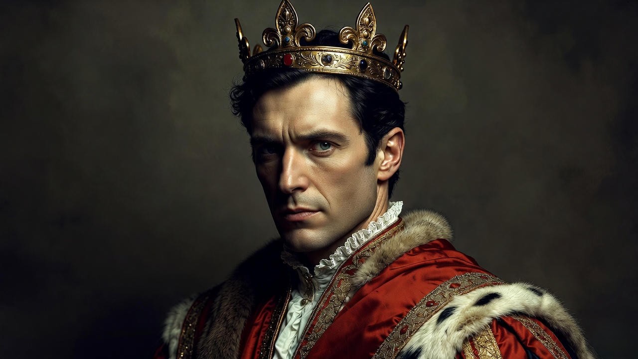 Historical portrait of King Henry V, the real medieval warrior king as described in Dan Jones's biography