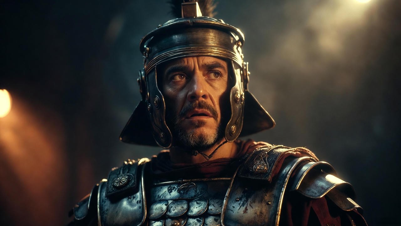 Antony on stage, embodying Shakespeare’s tragic hero through powerful presence and emotional intensity