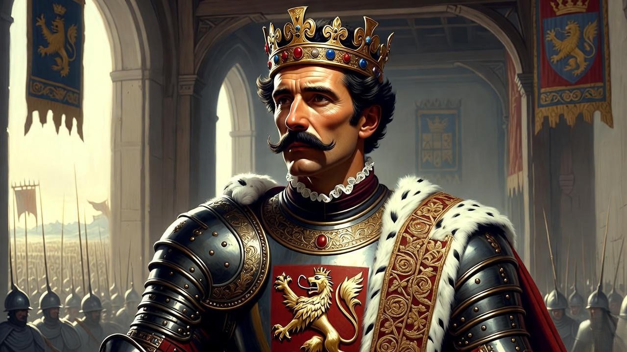 Historical portrait of King Henry V reflecting his legacy as England's warrior king.