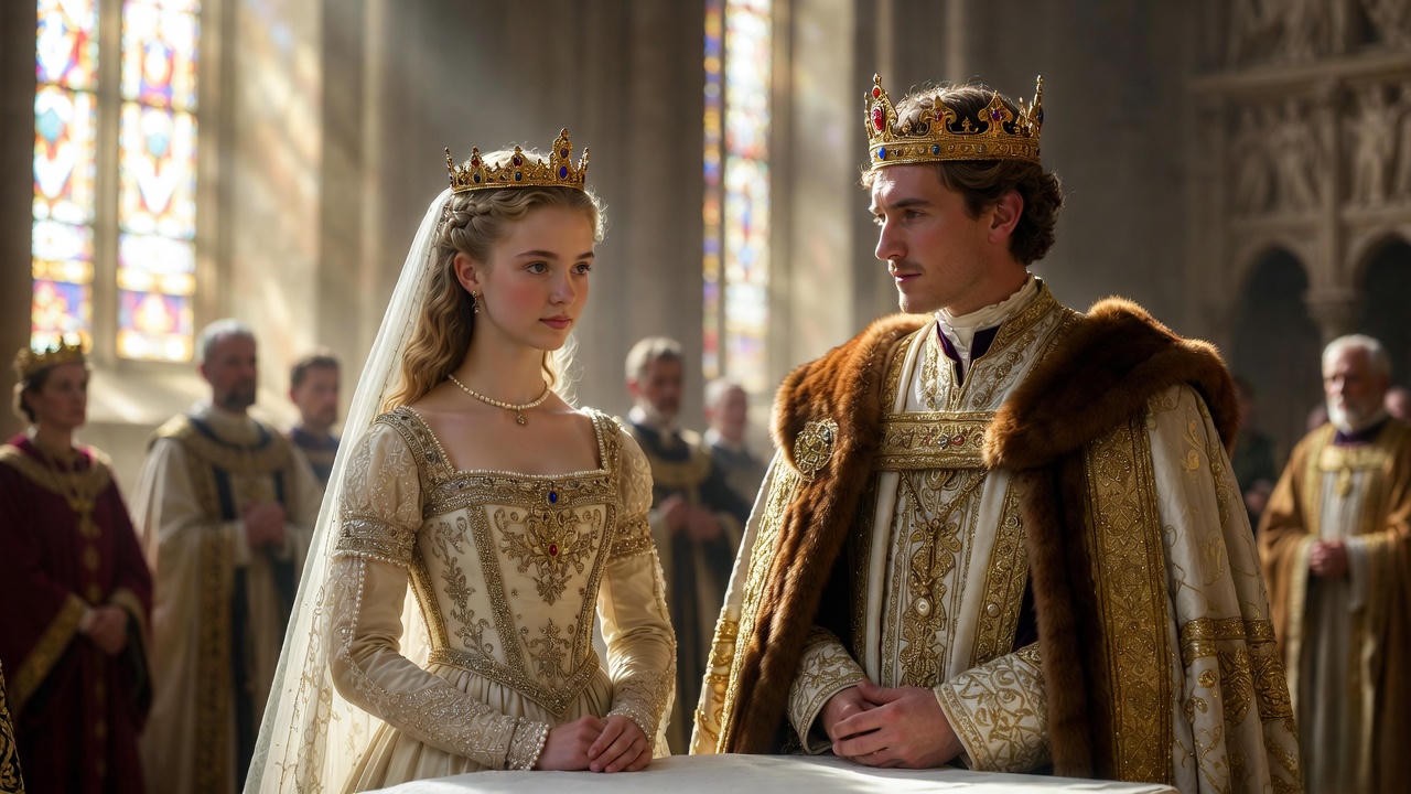 Wedding of Henry V Holy Roman Emperor and Empress Matilda in 1114, linking imperial and English history