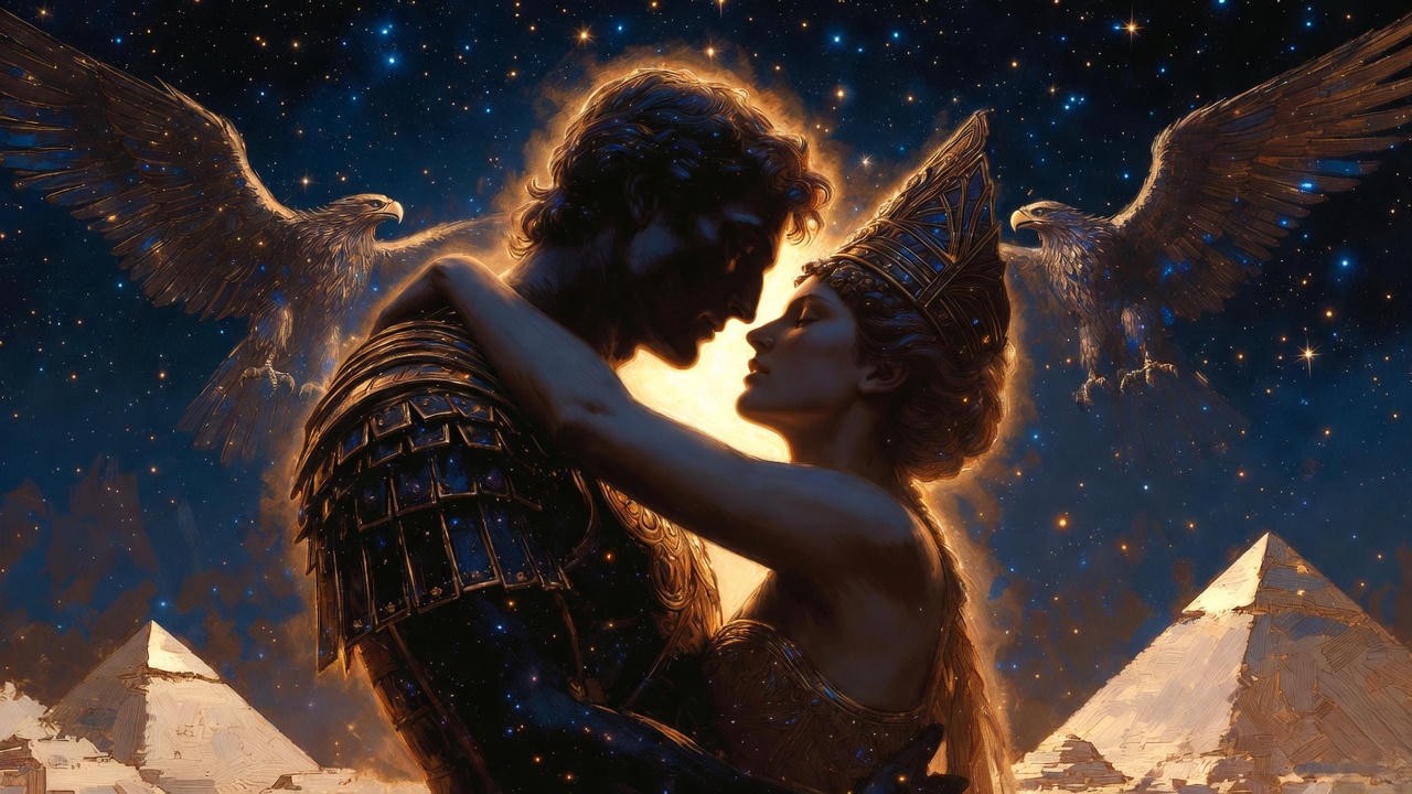 Antony and Cleopatra achieving immortality through tragic love and suicide in Shakespeare's play
