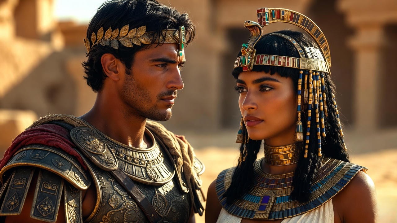 Mark Antony and Cleopatra, the passionate and tragic lovers in Shakespeare's play