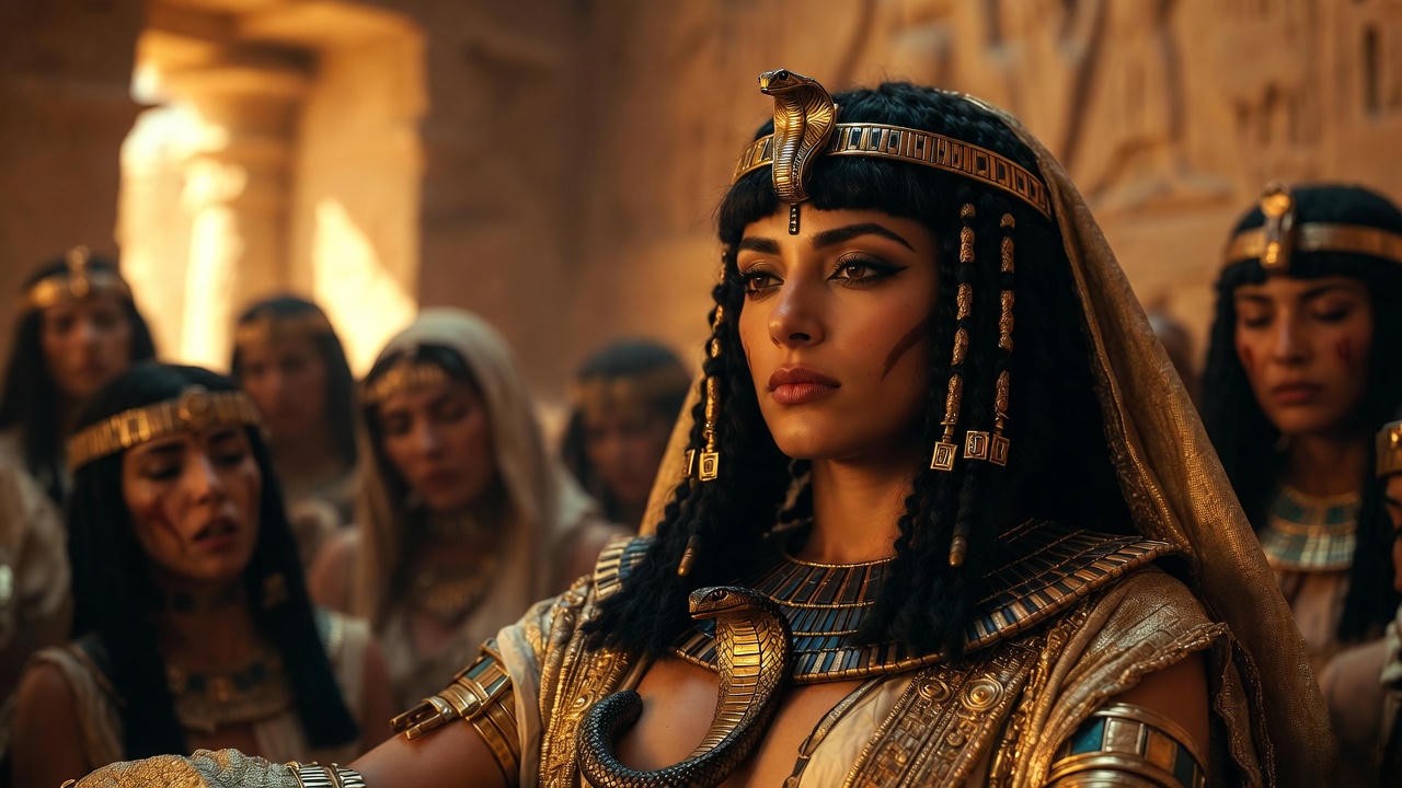 Cleopatra's monumental death scene from Shakespeare's Antony and Cleopatra