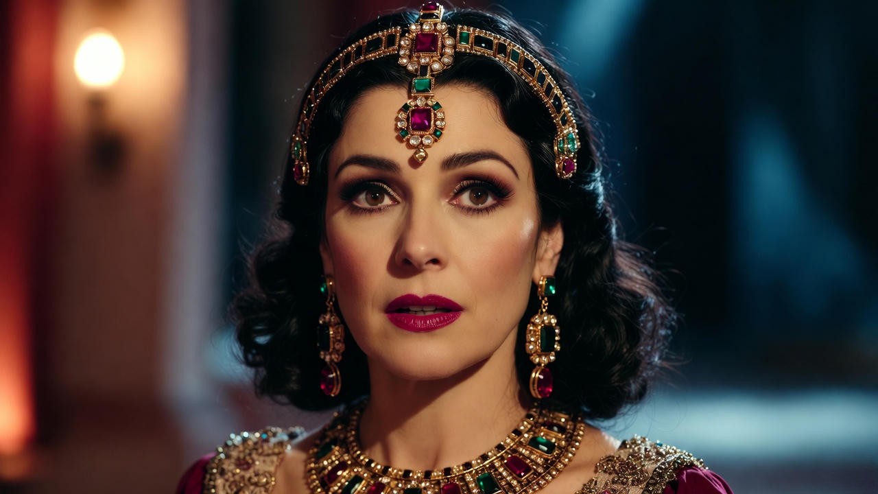 Julia Bullock as Cleopatra in John Adams's Antony and Cleopatra at the Metropolitan Opera 2025.