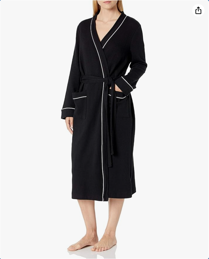 Amazon Essentials Women's Lightweight Waffle Full-Length Robe (Available in Plus Size)

