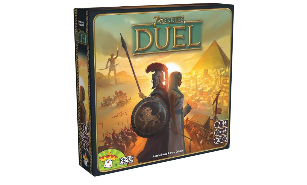 Asmodee 7 Wonders Duel Board Game BASE GAME - Intense Two-Player Battles in the Ancient World, Strategy Game for Kids and Adults, Ages 10+, 2 Players, 30...