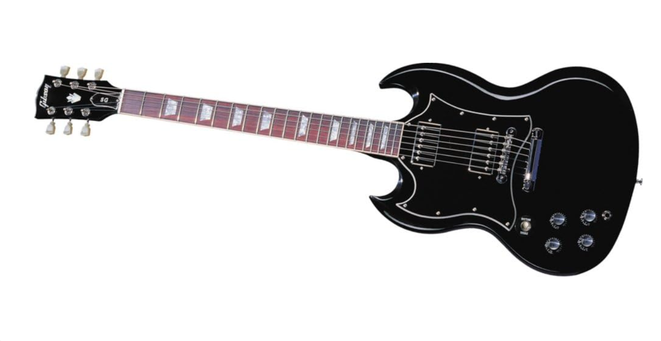 Gibson SG Standard Electric Guitar, Ebony - Chrome Hardware Left Handed
