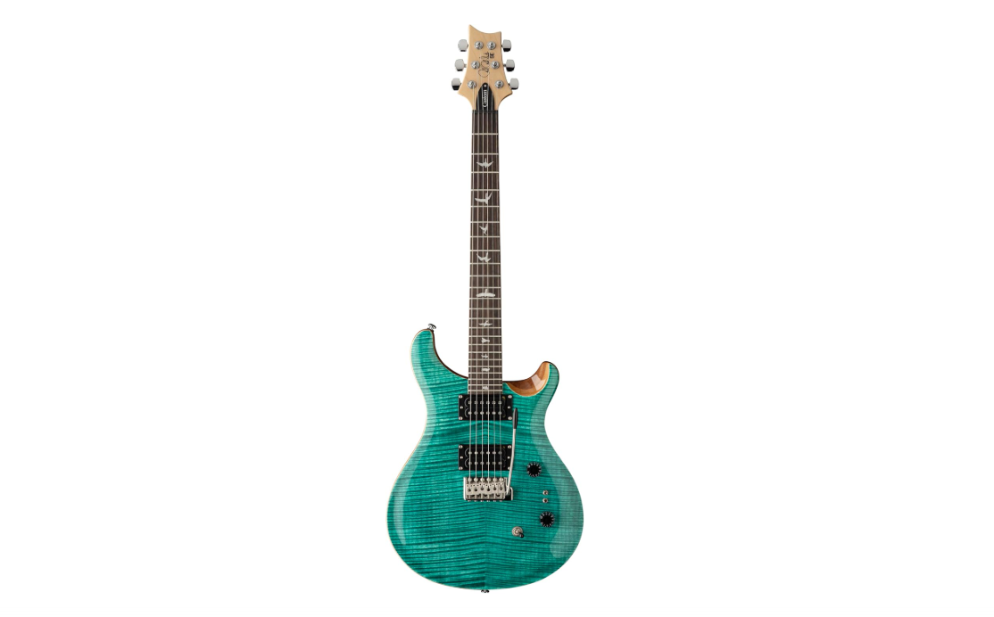 PRS SE Custom 24-08 Electric Guitar, Turquoise with Gig Bag
