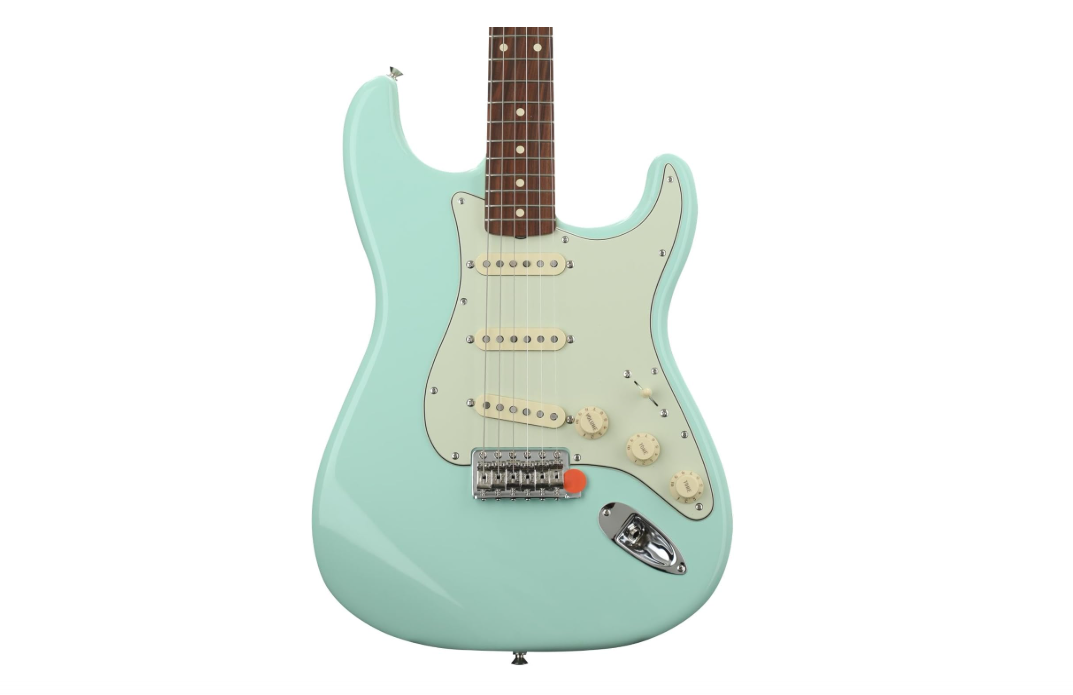 Fender Vintera 60s Stratocaster Electric Guitar, Surf Green, Pau Ferro Fingerboard

