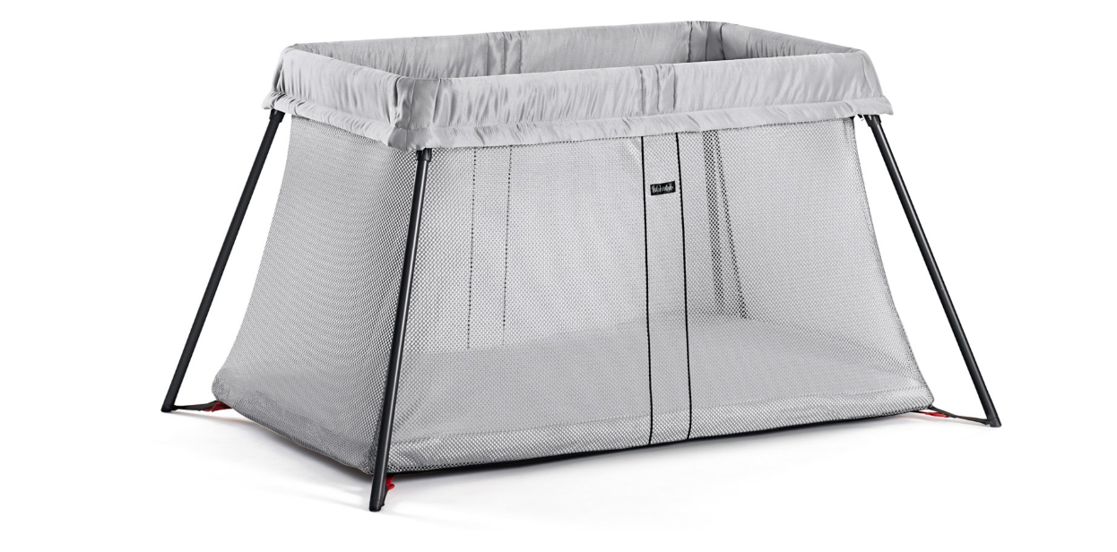 BabyBjörn Travel Crib Light, Silver, One Size
