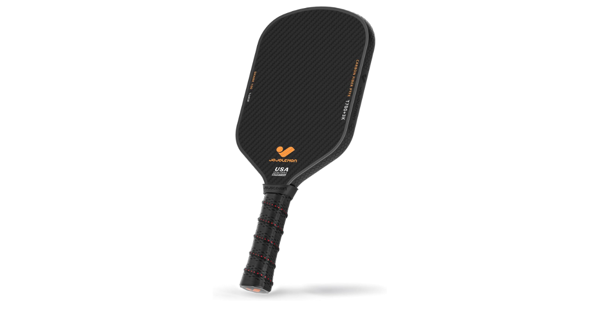 JOJOLEMON Pickleball Paddles, Carbon Fiber Pickleball Paddle with a 16mm Shark Power Polymer Core, The Pickleball Rackets Designed for Ultimate Spin &...
