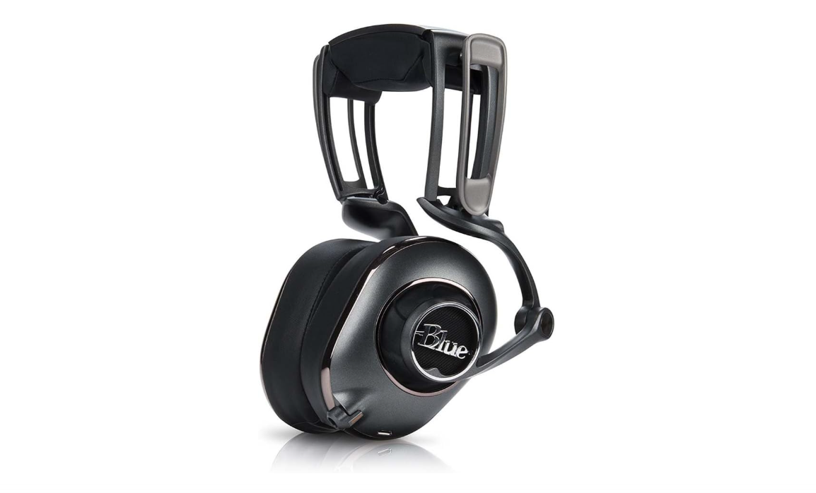 Blue Mix-Fi Powered High-Fidelity Headphones with Integrated Audiophile Amplifier - Formerly known as Mo-Fi 