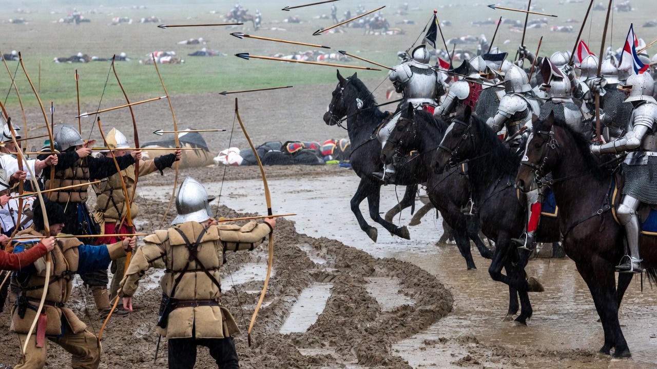 Dramatic depiction of the Battle of Agincourt in Shakespeare's Henry V