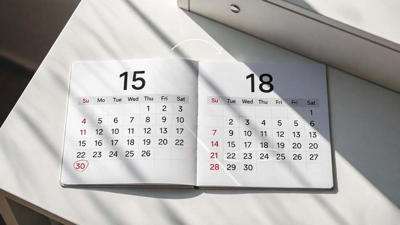 Calendars illustrating close age difference for Georgia Romeo and Juliet law exemption