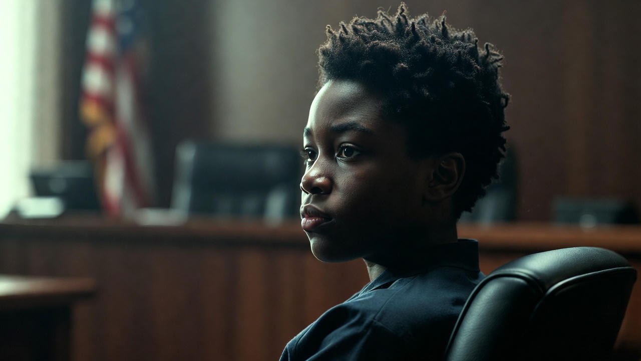 Teenager in courtroom representing historical Genarlow Wilson case influencing Georgia Romeo and Juliet law