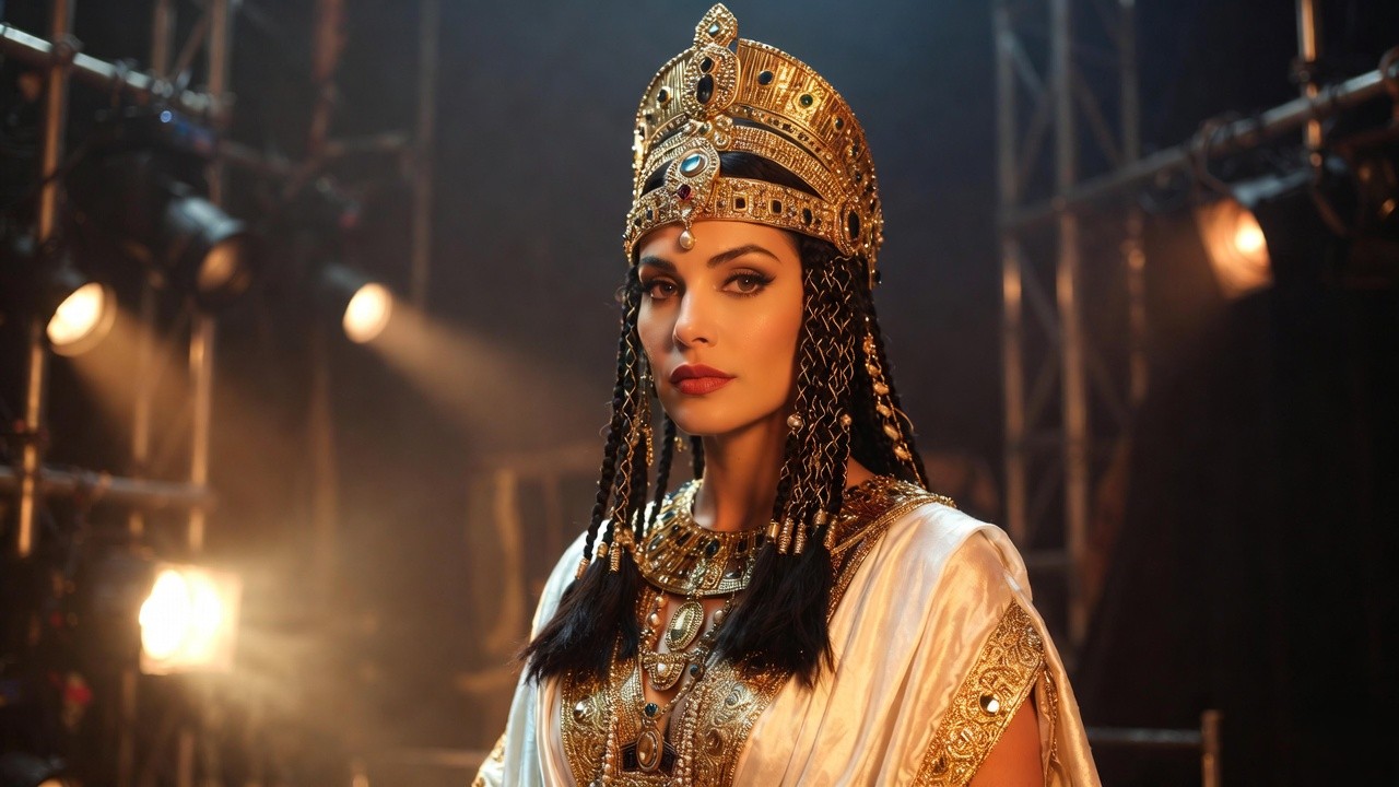 Shirine Babb as Cleopatra in Folger Theatre 2017 Antony and Cleopatra production