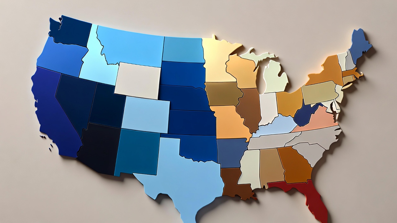 U.S. map illustrating variations in Romeo and Juliet law age gap exceptions across states
