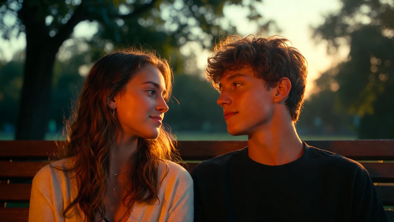 Close-in-age teens sharing a romantic moment illustrating protected relationships under Romeo and Juliet laws