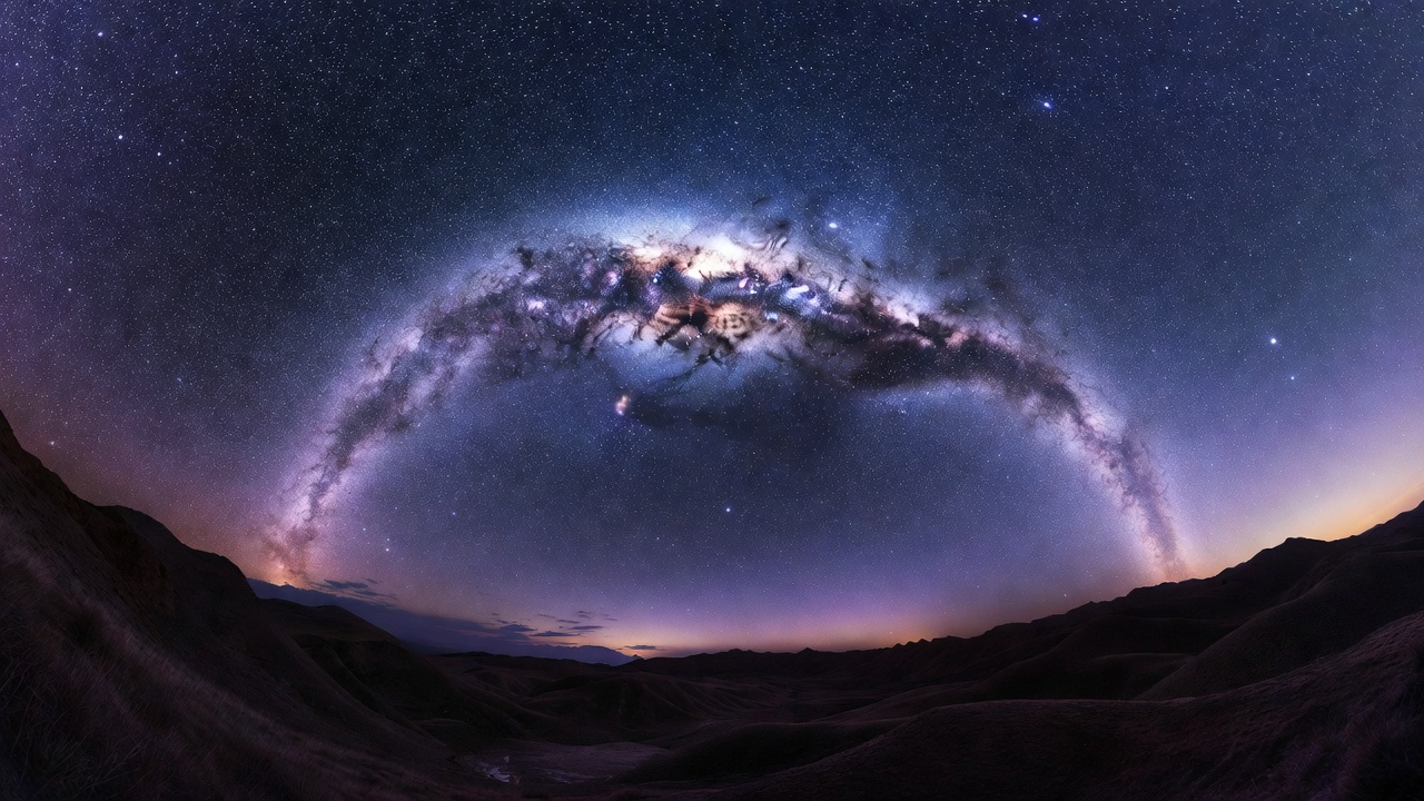 Starry night sky with glowing Milky Way symbolizing eternal love and celestial guidance in Shakespeare’s romantic poetry