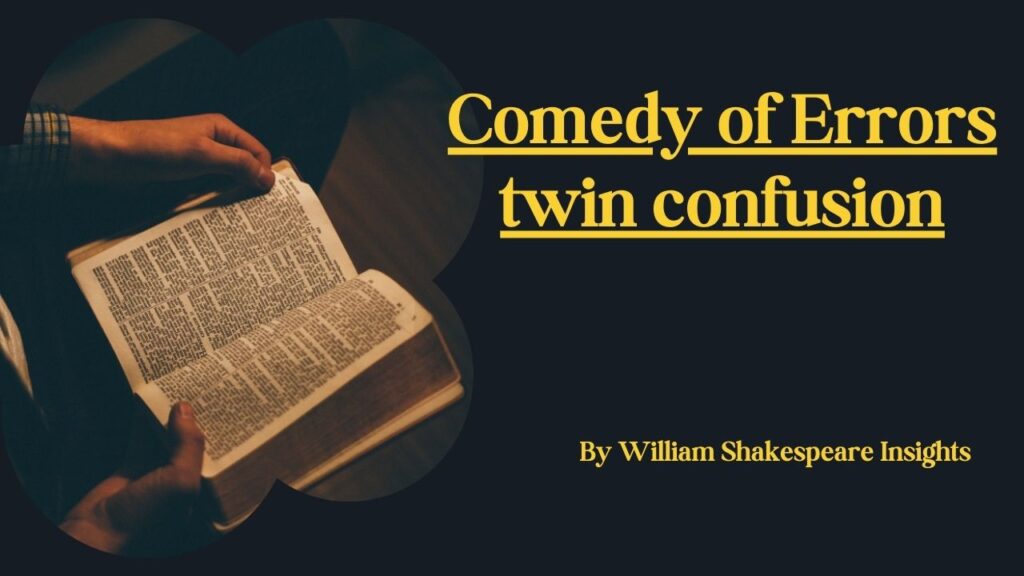 Comedy of Errors twin confusion